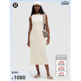 All Aligned 女士罗纹中长连衣裙 芯吸丨lululemon丨LW1EA5S