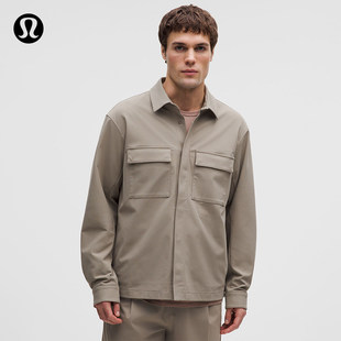 Brushed Warpstreme男士拉绒网格外套式衬衫丨lululemon丨LM3GNKS
