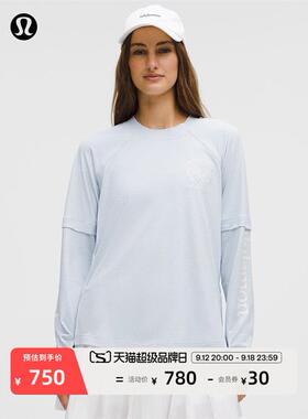 Layered 女士假两件长袖 T 恤 *Tennis 防晒丨lululemon丨LW3HT9S