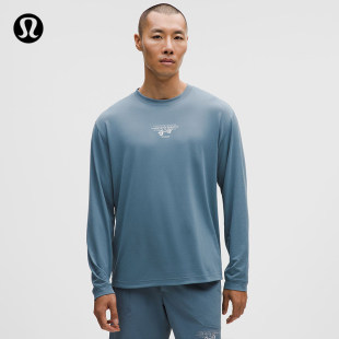 EasySet 男士训练长袖 T 恤 *徽标款 速干丨lululemon丨LM3FYHS