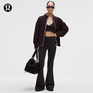 Groove Rib 女士运动罗纹高腰加宽喇叭裤丨lululemon丨LW5IMUA