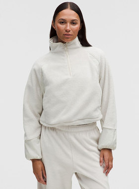Contrast Fleece 女士撞色抓绒半拉链夹克丨lululemon丨LW3KADS