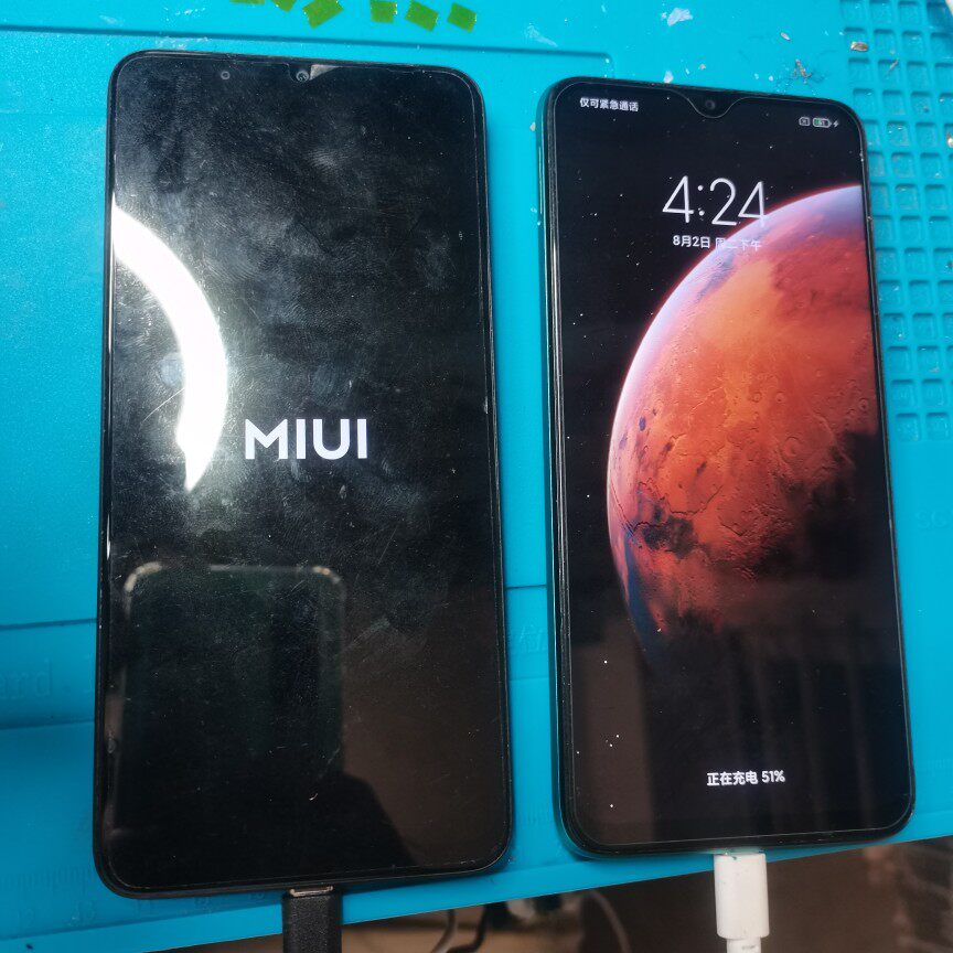 小米红米note9手机 4g版黑屏不开机 红米k30pro亮红灯不开机