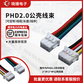 12p单双头电子线26awg线束加工 PHD2.0mm双排端子线连接线2