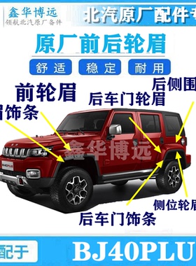 北京BJ40PLUS轮眉黑色饰条北汽B40PLUS叶子板磨砂装饰条全车配件