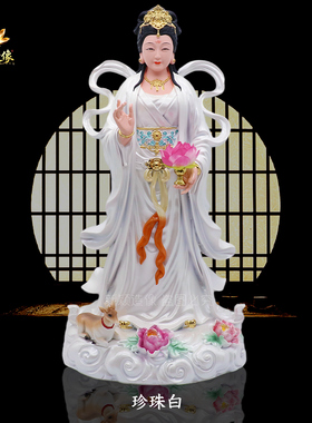 华岳圣母三圣供奉摆件