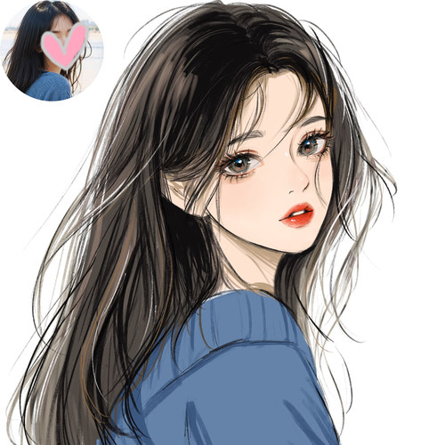 手绘头像定制微信漫画人像约稿