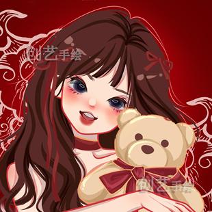 新年圣诞 Q版手绘头像定制代画卡通形象设计漫画绘画人像动漫情侣