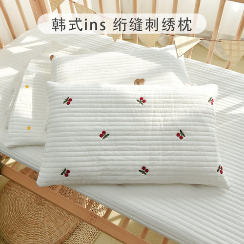 韩式纯棉婴儿枕套0361