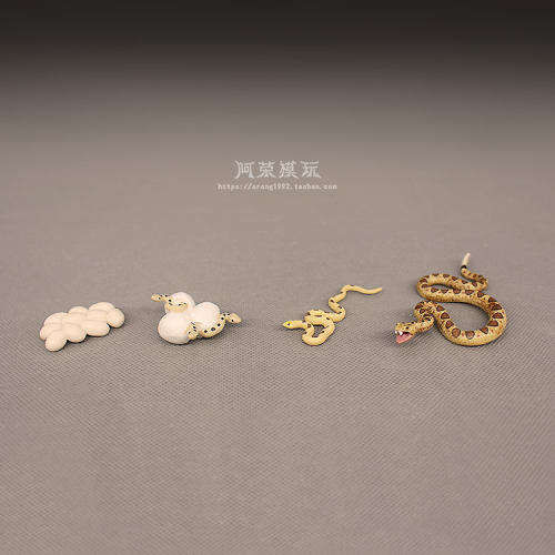 认知玩具爬虫模型响尾蛇成长过程