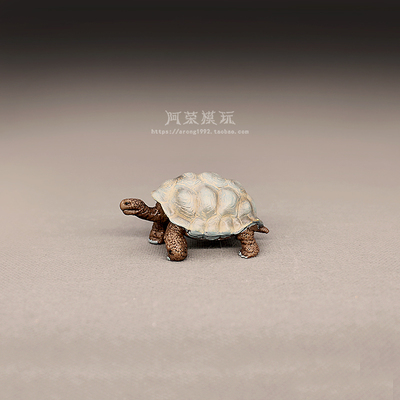 儿童认知仿真野生古老爬行动物模型 成年陆龟象龟小摆件玩具礼物