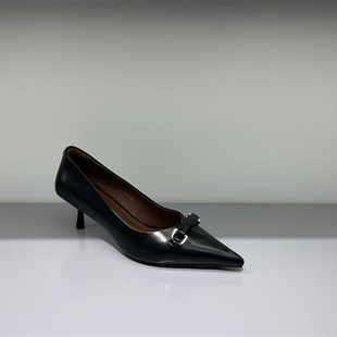 欧货欧洲站专柜正品玛莎贝尔26春夏精致编制小扣胎牛皮单鞋5551-9