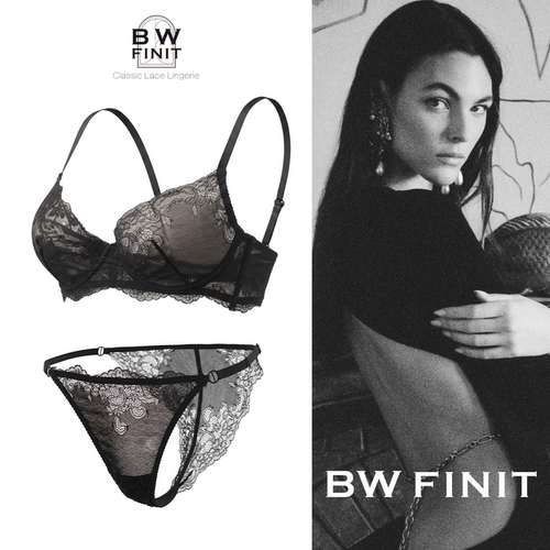 BWFinit法式蕾丝内衣文胸套装