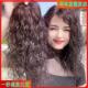 洋气轻薄长款 真人发丝假发片半头套一片式 卡扣卷发片大面积盖白发