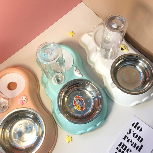 Собачья бассейн для собачья чаша напиток вода интегрированная кошачья чаша кошка миска Любовь домашние животные Авто напиток вода собаки плюшевые кошки продукты