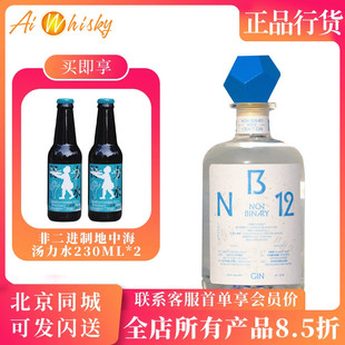 NON GIN BINARY CRAFT 500ml NB12 中国非二进制NB12手工金酒43度