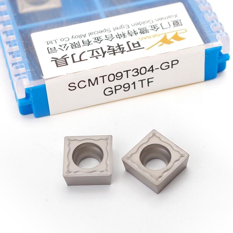 正品厦门金鹭数控刀片四方单面陶瓷钢件加工SCMT09T304-GP/GP91TF