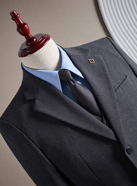 【TGH】春秋单排两扣西装男士商务休闲潮流帅气单外套单西上DX960