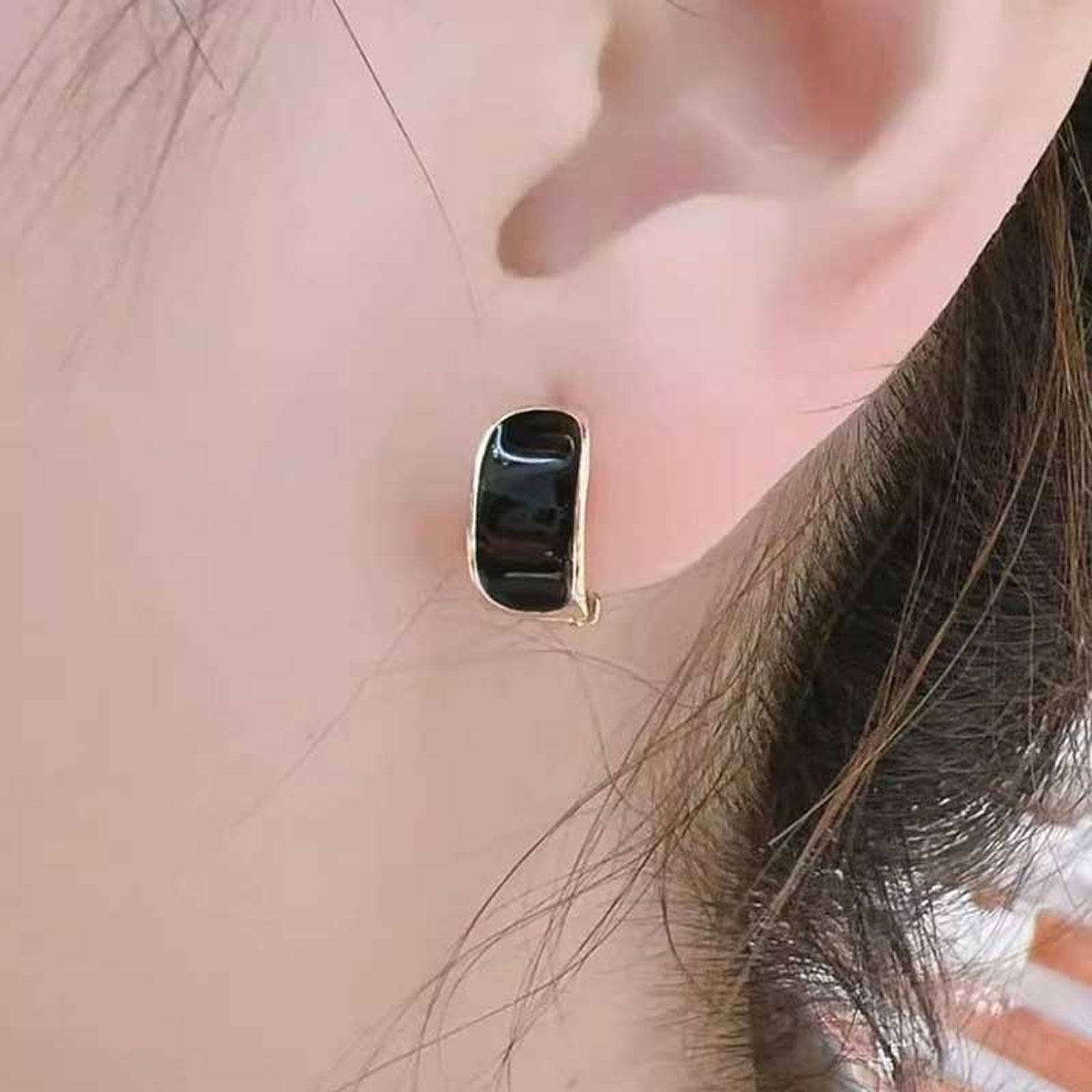 法式极简风独特色彩滴油耳扣精致简约耳环时尚轻奢百搭高级感耳饰,饰品/流行首饰/时尚饰品新,耳环,淘宝优惠券,粉丝福利购,淘宝优惠卷