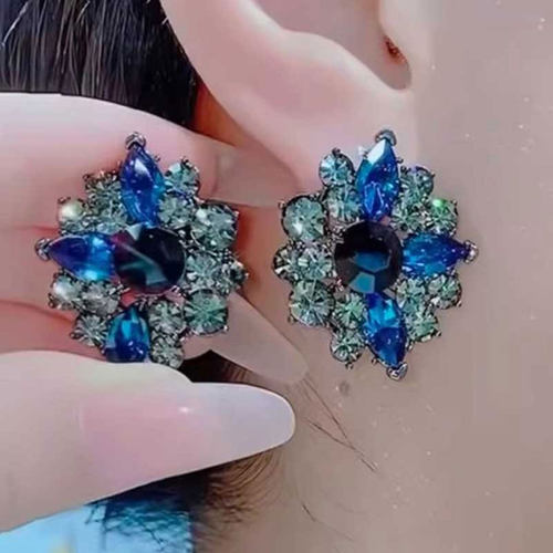 网红925银针女复古气质耳环