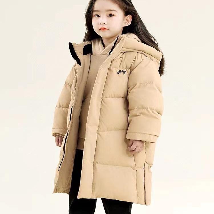 童装中长款加厚保暖羽绒服