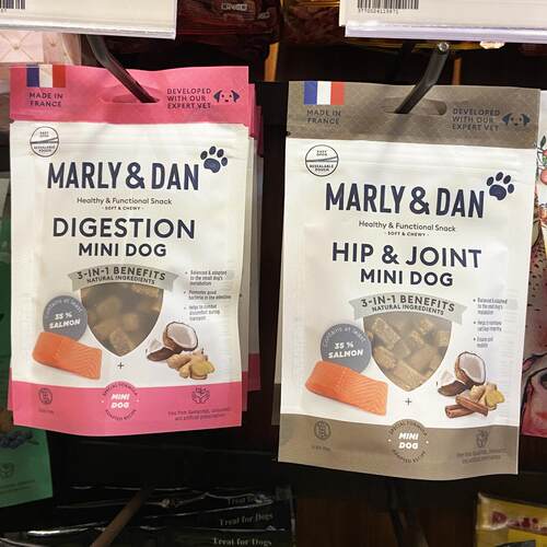 港购 法国Marly&dan天然无谷小型犬零食三文鱼 肠胃保健关节护理