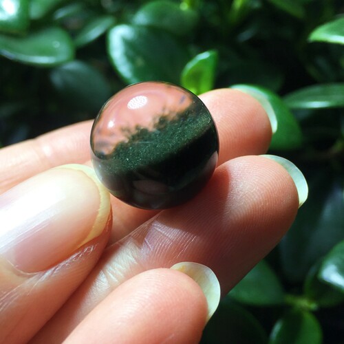 天然绿幽灵球小单珠可做手链项链