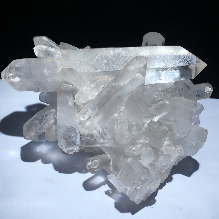 喜马拉雅天然白水晶簇手链消磁