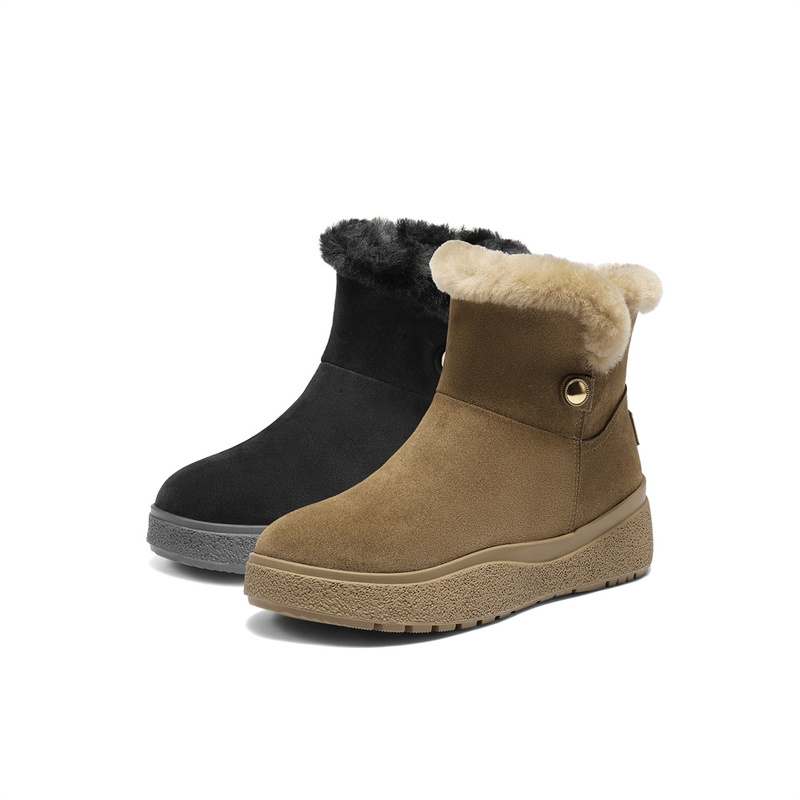 Senda/森达女靴雪地靴厚底短靴