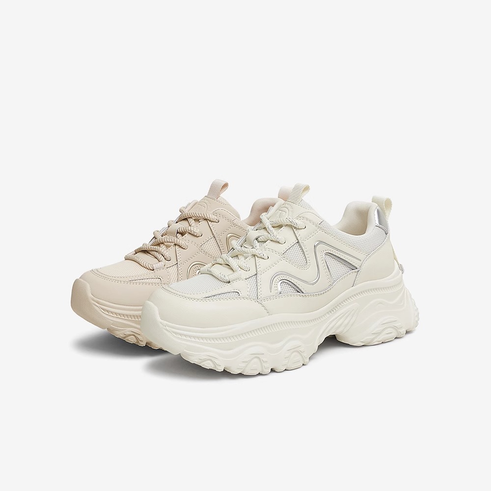 TATA/他她女厚底复古老爹鞋轻便