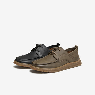 舒适百搭厚底商务休闲鞋 专柜正品 男鞋 新款 QJA01AM6 他她2026春季