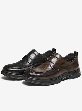 专柜正品TATA他她男鞋2026春款经典百搭休闲皮鞋商务男VSV01AM6