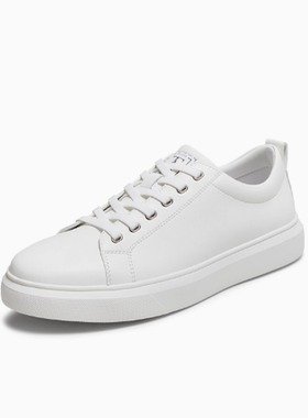 专柜正品他她2025秋季新款男鞋舒适百搭白色时尚休闲板鞋VNV01CM5