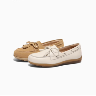 专柜正品森达2025春季新款女鞋帆船可可一脚蹬乐福豆豆鞋4JP25AA5