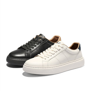 森达2026春新款 简约休闲百搭小白鞋 男鞋 时尚 2CT01AM6 板鞋 专柜正品