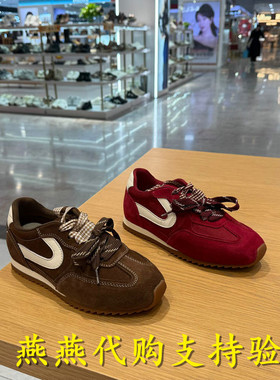 专柜正品百丽2026春款女鞋德训鞋阿甘鞋内增高运动休闲鞋F1P1DAM6