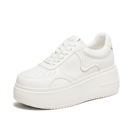 专柜正品百思图2026春新款女鞋厚底小白鞋板鞋运动休闲鞋UCG07AM6