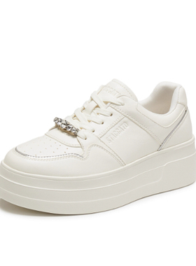 专柜正品思加图2026春季新款女鞋板鞋厚底增高运动休闲鞋A3832AM6