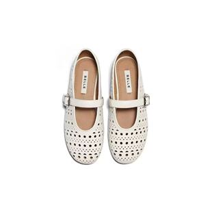 单鞋 百丽度假风镂空玛丽珍2026春款 BFF15BQ6预 周雨彤同款 专柜正品