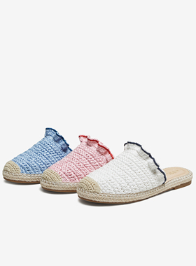 专柜正品他她2025秋季新款女鞋时尚拖鞋百搭休闲渔夫鞋UUQ01CH5