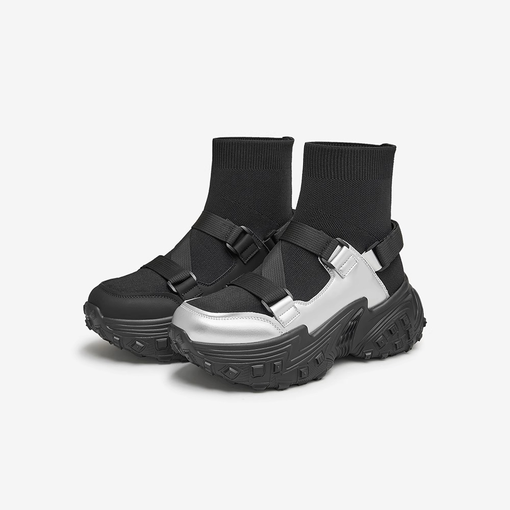 TATA/他她休闲时装靴厚底短靴