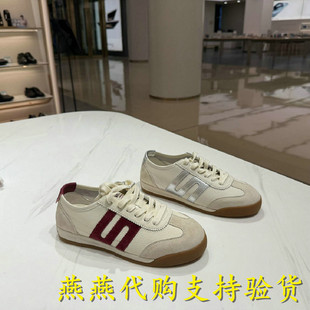 专柜正品百丽2026春款女鞋跑道家族德训鞋薄底运动休闲鞋F1A1DAM6