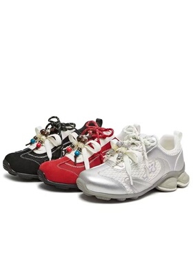 专柜正品天美意双鞋带红色阿甘德训鞋女2026春款运动鞋BM811AM6