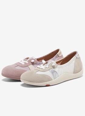 专柜正品拔佳2025春款女休闲鞋通勤牛剖皮德训百搭开车鞋ALI03AA5