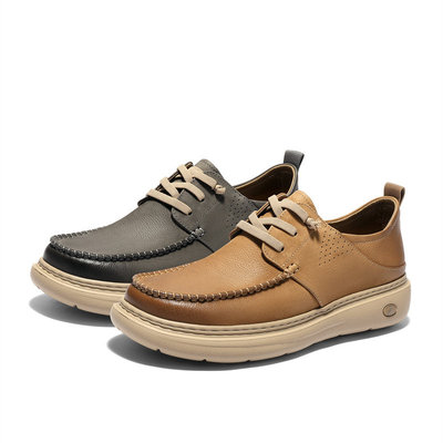 专柜正品森达2026春季新款男鞋简约厚底套脚舒适休闲皮鞋2CX01AM6