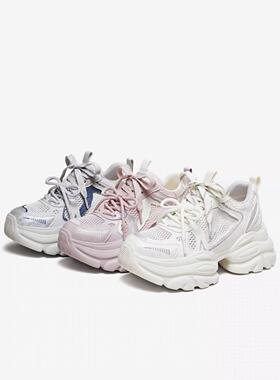 专柜正品TATA他她女鞋2026夏款运动时尚厚底百搭老爹鞋CY216BM6