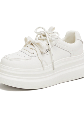 专柜正品天美意2026春新款女鞋双鞋带小白鞋运动休闲板鞋BM461AM6