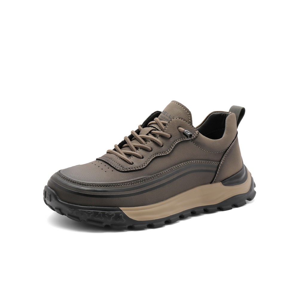 Belle/百丽耐磨休闲板鞋厚底套脚