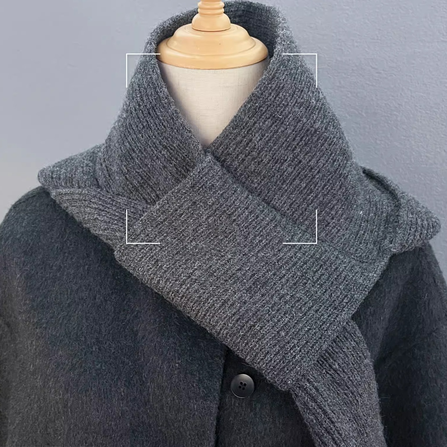 秋冬针织帽子围巾一体披肩保暖包头围脖外搭时尚百搭护颈防寒连帽