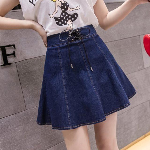 2020夏裝新款韓版時尚高腰短裙網紅半身裙防走光裙子純色牛仔裙女在類目 女裝/女士精品, 半身裙中 - 來自Buy2taobao.com提供專業的淘寶代購服務